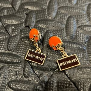 Cleveland  Browns NFL Enamel Earrings Peter David